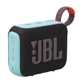 JBL Go 4 - Black and Orange - Ultra-Portable Bluetooth Speaker - Hero